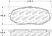StopTech 309.05250 Front Sport Disc Brake Pad Set for Selected Asuna, Geo, Isuzu, Mazda Model Year