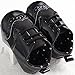 Baby Lace Up Brogue Shoes Medallion Wingtip Patent Leather Crib Dress Shoe Moccasins Black Size L