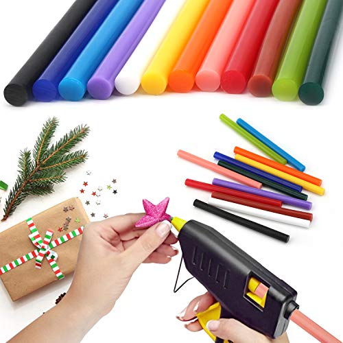 Hot Glue Sticks,Enpoint 3.93 x 0.27 in Glitter Mini Hot Glue Sticks for Glue Gun EVA Mini Colored Hot Melt Adhesive Glue Sticks for DIY Art Craft General Repairs and Gluing Projects 72 PCS - Thumbnail 5