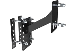 D&ONEHOS Spare Tire Carrier, Spare Tire Bracket for Trailer, Heavy Duty Holds up to 150 Lbs, Fits 4 & 5 & 6 Lugs Trailer Wheels on 4", 4.5'', 4.75'', 5'' and 5.5'' Bolt Patterns