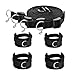 Bravolink Fetish Bed Restraint Kit with Hand/Ankle Cuff Bondage Collection for Male-Female Couple, Size 1, 16.75 Ounce