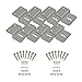 HQST Solar Panel Mounting Z Brackets (2 Sets of Z Brackets)