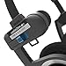 Koss Porta Pro with Microphone and Remote On-Ear Headphones, in-Line Microphone and Touch Remote Control, Collapsible Design, Wired with 3.5mm Plug, Black and Silverthumb 1