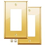 Rio Salto BRASS Polished Gold Wall Plates Rocker