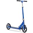 Jetson 2-Wheel Kick Scooter, Sturdy Wide Deck, Height Adjustable Handlebar, Rear Brake, Easy-Folding Mechanism, 8 inch wheels