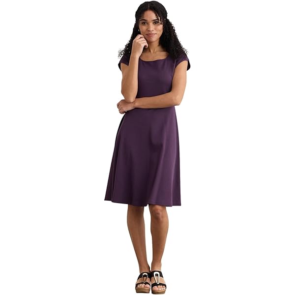 Pact Organic Cotton Women's Fit & Flare Halter Dress Wedgewood at Amazon Women's Clothing store Pact Organic Cotton Women's Fit & Flare Halter Dress Wedgewood at Amazon Women's Clothing store
