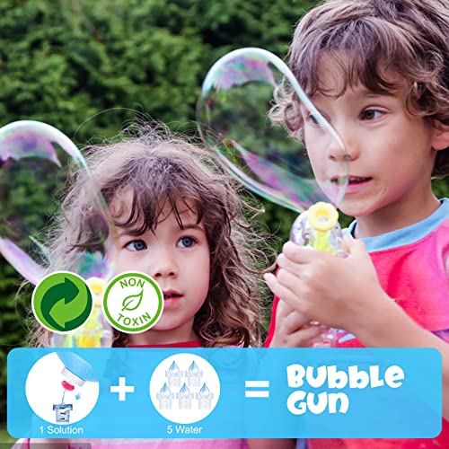 33.8 oz Bubble Solution Refill, Flow valves, Colorful Giant Bubbles