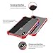 iPhone X Case - Double Layer Shock-Absorbant Material - Lightweight Slim Fit Design - Transparent Polycarbonate Backing - Drop-Resistant Protective Case for iPhone X (Red)