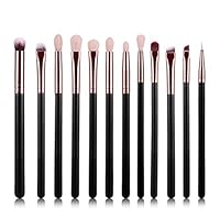 Sannysis 12Pcs Cosmetic Brush Makeup Brush Sets Kits Tools Foundation Eyeliner Makeup Brushes