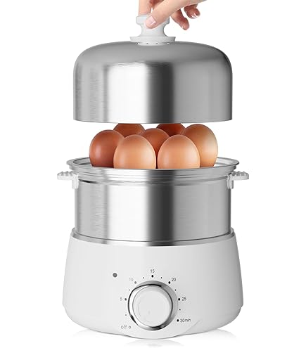 Koizumi KES-0400/S Egg Steamer Boiled Egg Pot, Hot Spring