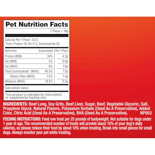 PUP-PERONI DOG TREATS, LEAN BEEF FLAVOR, 38 OUNCE, MADE WITH REAL BEEF, 90% FAT FREE