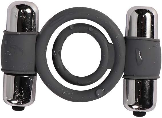 Men Pȯwer Tȯy Dȯuble Head Strȯng Vibratiȯn Ring Silicone Massage Ring