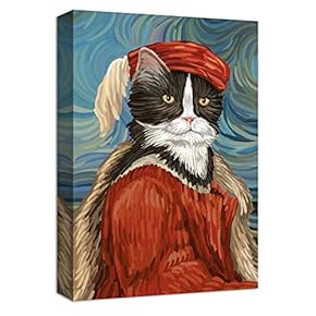 Canvas Wall Art for Living Room,Bedroom Home Artwork Paintings Funny Animal Ready to Hang - 12x18 inches