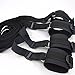 Black Bondage Handcuffs and Ankle Cuff Restraints for Sex Ball Gag Whip/Flogger Collar Leather Woman Adult Toy Sexy Kink Set