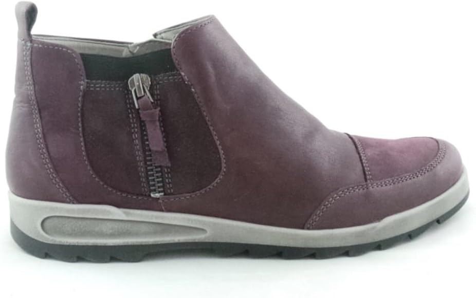 burgundy leather ankle boots uk