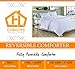Christies Home Living Polyester Warmth King Down Alternative Comforter Duvet Insert, White