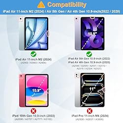 Fintie Case for iPad Air 11-inch M2 (2024), iPad