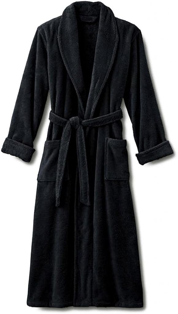 mens cotton velour bathrobe
