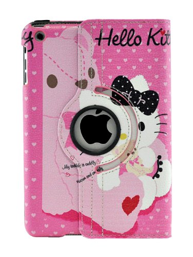 LiViTech(TM) Hello Kitty Design 360 Degree Rotating PU Leather Hard Case for Apple iPad 4 3 2 iPad Mini (iPad Mini, Color 5) LiViTech(TM) Hello Kitty Design 360 Degree Rotating PU Leather Hard Case for Apple iPad 4 3 2 iPad Mini (iPad Mini, Color 5)