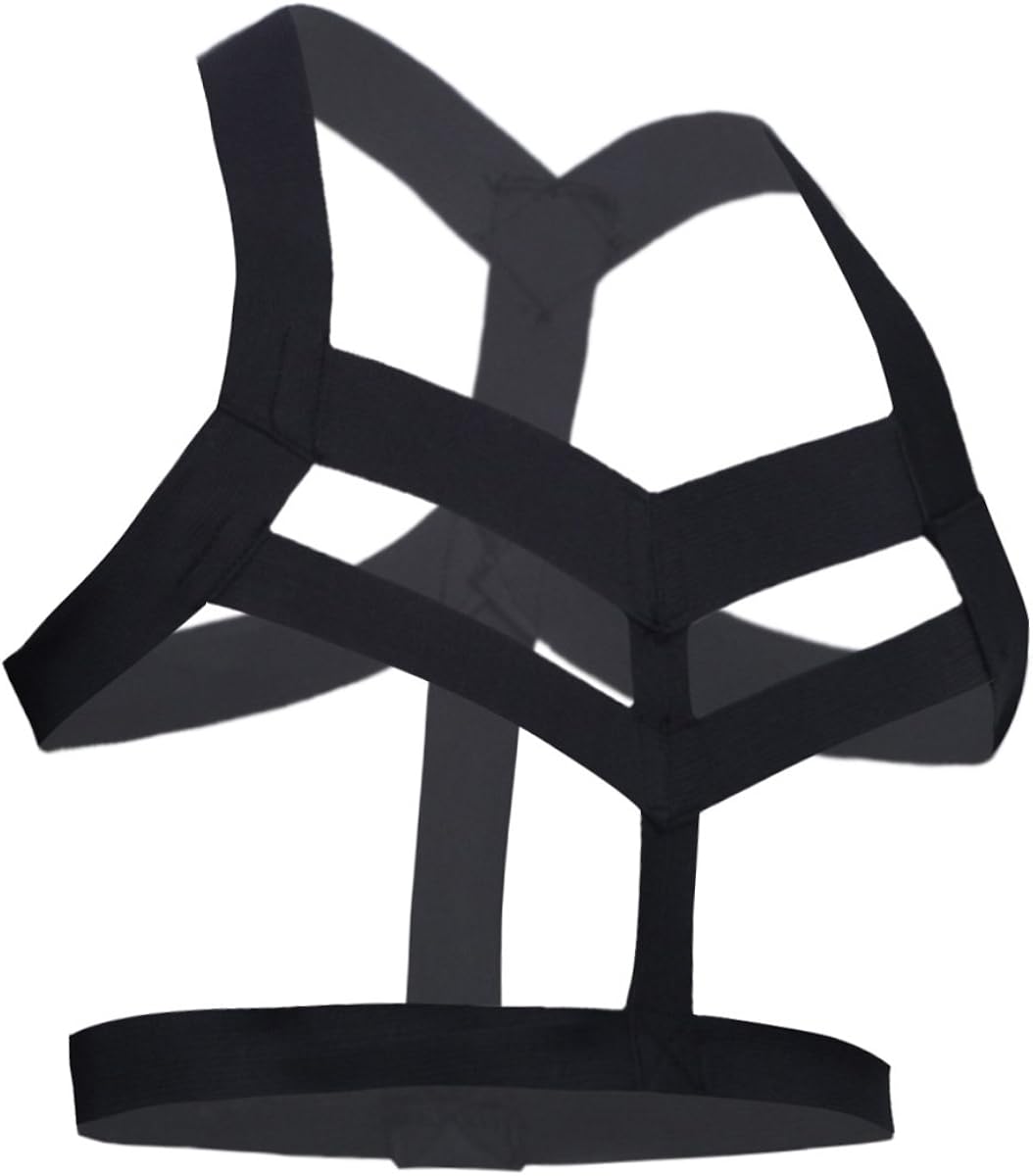 dPois Arnés Hombre Atractivo Traje de Hombres Correras Ajustable Cuerpo ...