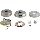 ForeverSharp 3-Hole Polished Hub Adapter Installation Kit B01 for Aftermarket Steering Wheels