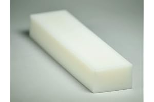 PLASTI-BLOCK HDPE Plastic Rectangular Solid Bar - 2" x 3" x 12" Block