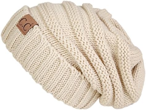 Funky JunqueTrendy Warm Chunky Cable Knit Slouchy Beanie