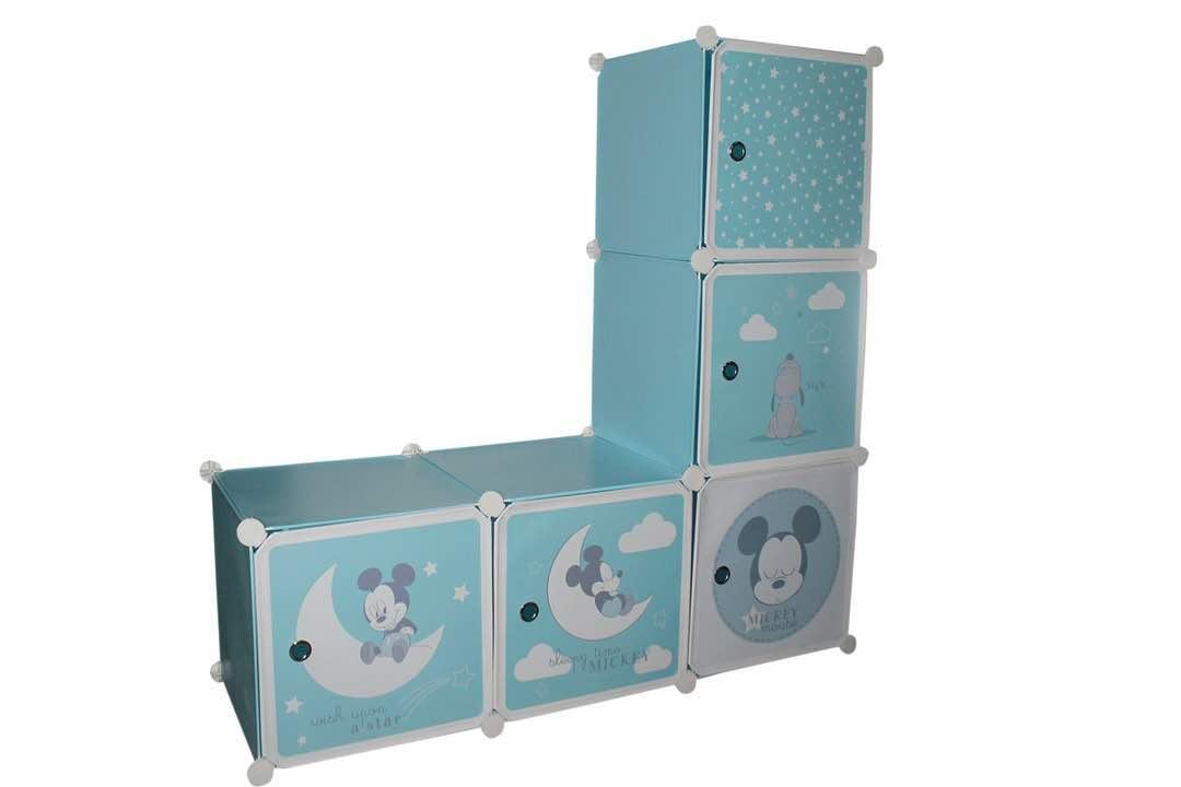 Psp Enterprises Diy Five Cubes Kids Cartoon Wardrobe Closet
