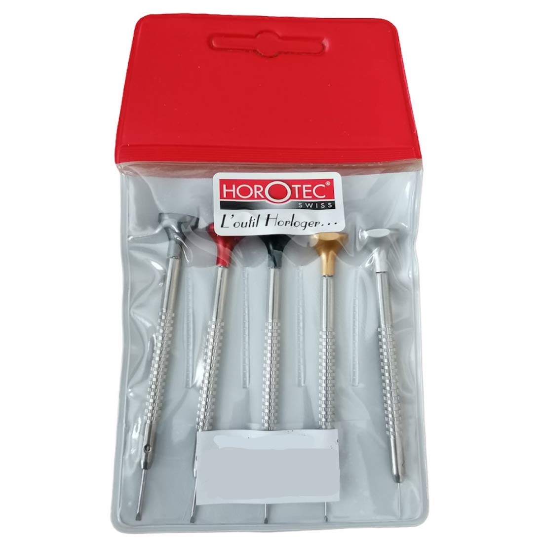 Horotec MSA 01.218-B Assortment of 5 Watchmaker Screwdrivers 0.60 to 1.40 mm