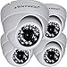 VENTECH (4 Pack Dome Security Camera Surveillance 2.0 megapixel AHD/TVI/CVI Mode and 1200tvl for Regular Analog Mode, 24 IR LED Day and Infrared IR Night Vision 12v Dome Camera Home ir Security cam
