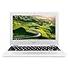 Acer Chromebook CB3-131-C3SZ 11.6-Inch Laptop (Intel Celeron N2840 Dual-Core Processor,2 GB RAM,16 GB Solid State Drive,Chrome), White(Renewed)