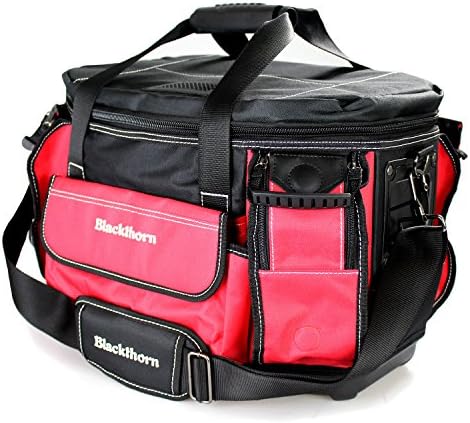 Blackthorn 17.5 Inch Easy Access Heavy Duty Tool Bag Featuring a Wide Mouth Zip Close Top &amp; Shoulder Strap - BT-1202