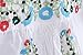 AsherFashion Colorful Flowers Embroidered Peasant Tops Mexican Blouse US 0-6