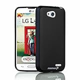 Fosmon DURA-FROST Smooth Durable & Flexible Slim Fit TPU Case Cover for LG Optimus L90 / T-Mobile LG D415 Retail Packaging (Black)