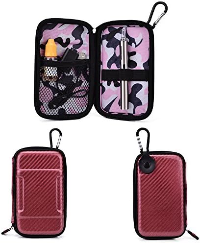 Portable Compact Travel VAPE / MOD / E-CIG Protector Semi-hard Shell Case, Universal Fit (Red Candy) [CASE ONLY]