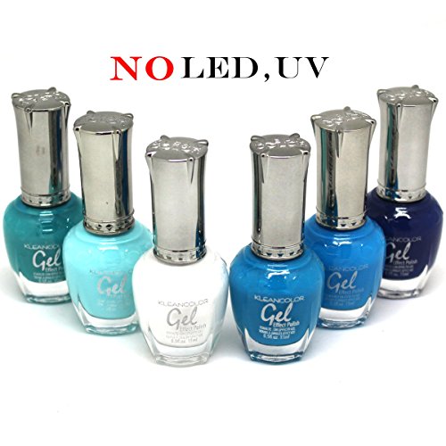 KLEANCOLOR 'Gel Effect' Nail Polish Lacquer Full Size 'SEA BLUE