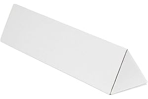 AVIDITI Long Triangular Cardboard Boxes, 24.25"L x 2"W x 2"H, Pack of 50 | Poster Tube for Mailing and Storage of Blueprints, Artwork, Crafts, Long Art Holder, 24.25 inches