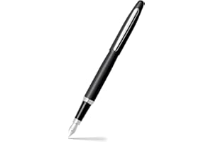 Sheaffer VFM, Matte Black, Nickel Plate Trim, Fountain Pen: Medium Nib