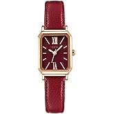TOOCAT Women Wrist Watch Mini Ultra-Thin Elegant Simple Square Quartz Watches with Leather Strap 30M Waterproof Analog Watches for Females Students Ladies
