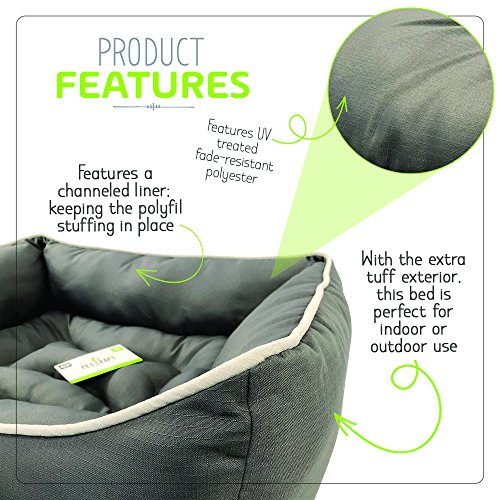 Pet Craft Supply Premium Snoozer Couch-Style Sofa Outdoor/Indoor Pet Bed for Dogs & Cats - Thumbnail 3