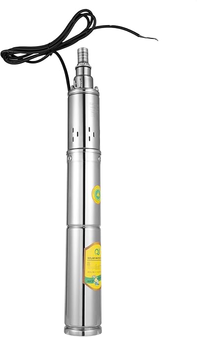 ROGONPDK 370W 24V Submersible Deep Well Pump Solar Water Extraction Irrigation