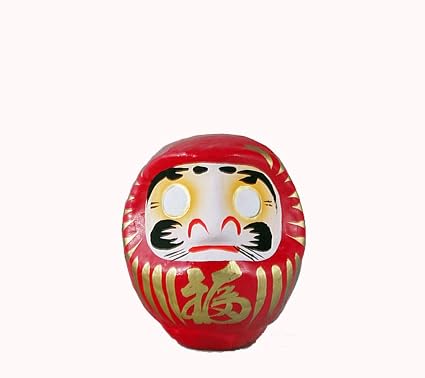 Fermacravatta Peltro Daruma - Giapponese Portafortuna Artigianale - Foto 5