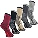 YUEDGE Wicking Cushion Performance Athletic Crew Socks Outdoors Sports Hiking Socks(5 Pairs)