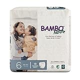 Bambo Nature Eco Friendly Premium Training Pants for Sensitive Skin, Size 6 (40+ lbs), 18 Count