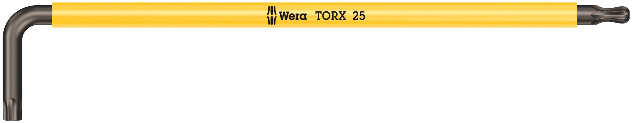 Wera 05024486001 967 SPKXL Torx Laser Long L-Key, Yellow, TX 25 x 154 mm