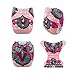 babygoal Reusable Cloth Diapers for Baby Girls, One Size Adjustable Washable Pocket Nappy Covers 6 Pack+ 6pcs Microfiber Inserts+4pcs Bamboo Inserts 6FG34D