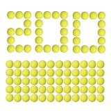 Little Valentine [200 Rounds] Nerf Rival Compatible Ammo Bulk Yellow Foam Bullet Ball Replacement Refill Pack for Nerf Rival Blasters (HIR, High-Impact Rounds - Yellow)