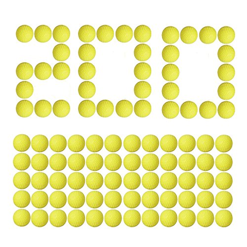 Little Valentine [200 Rounds] Nerf Rival Compatible Ammo by Bulk Yellow Foam Bullet Ball Replacement Refill Pack for Nerf Rival Blasters (HIR, High-Impact Rounds - Yellow)