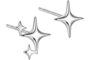 QLKILYR Tiny Stud Earrings, High Polish Mini Earrings, Small Dainty Hypoallergenic Ear Jewelry Stud Earrings for Women Girls Silver&Gold