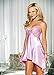 Shirley of Hollywood Women's Sexy Charmeuse Chemise, Buttercup, Medium